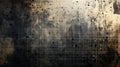 Grunge Backdrop with Linear Halftone and Ink Splatter Elements