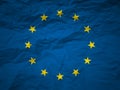 Grunge Background European Union Flag