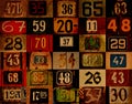 Grunge background with numbers