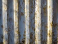Old rusty corrugated container surface Royalty Free Stock Photo