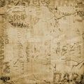 Grunge background with old torn posters