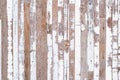 Grunge background. Peeling white paint on an old wooden background. Old Rustic Wood background. Vintage retro background