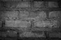 Grunge background with seamless black brick wall texture Royalty Free Stock Photo