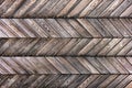 Grunge background of wooden planks herringbone
