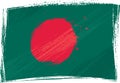 Grunge Bangladesh flag