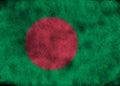 Grunge Bangladesh flag.