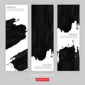 banner template hand drawn painted scratched. grunge design banner template for promotion . Illustrations template o