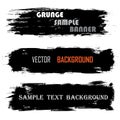 Grunge banners with text Royalty Free Stock Photo