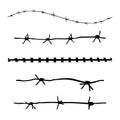 Grunge barbwire Royalty Free Stock Photo