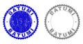 Textured BATUMI Scratched Stamps