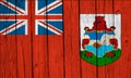 Bermuda Flag Over Wood Planks