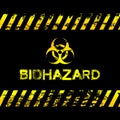 Grunge biohazard illustration