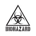 Grunge biohazard symbol