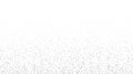 Grunge bitmap pixel texture. Square noise particles background. Abstract dotted fading pattern. Speckle gradient effect
