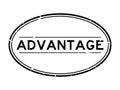 Grunge black advantage word oval rubber stamp on white background Royalty Free Stock Photo