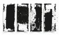 Grunge black banner. Template for your modern designs. Brushed grungy painted lines Royalty Free Stock Photo