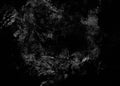 Grunge black horror chalkboard design, creepy white brush strokes