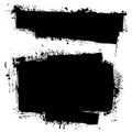 Grunge black ink banner Royalty Free Stock Photo