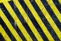 Grunge Black and Yellow Surface Old Metal Textured Royalty Free Stock Photo