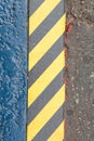 Grunge Black And Yellow Stripes Surface As Warning Or Danger Pat