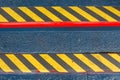 Grunge Black And Yellow Stripes Surface As Warning Or Danger Pat Royalty Free Stock Photo