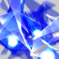 Grunge blue futuristic abstract background with geometric shape