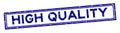 Grunge blue high quality word square rubber seal stamp on white background Royalty Free Stock Photo