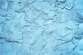 Grunge blue painted rough textured wall