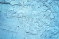 Grunge blue painted rough textured wall Royalty Free Stock Photo