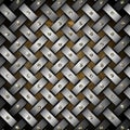 Grunge Braided Metal Background