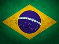 Grunge Brazil flag