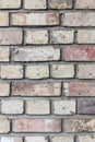 Grunge brick wall pattern of exterior building. Royalty Free Stock Photo