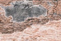 Grunge brick wall texture background with vintage and vignette t Royalty Free Stock Photo