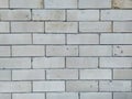 Brick wall background texture white brick stones isolated Royalty Free Stock Photo