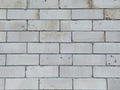 Brick wall background texture  white brick stones isolated Royalty Free Stock Photo
