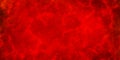 Grunge bright red cracked wall background, fire and flame