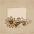 Grunge brown card