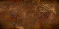 Grunge brown rusty red marble or dark soil texture, clay stains and spatter and historic shabby ground design Royalty Free Stock Photo
