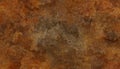 Grunge brown rusty red marble or dark soil texture, clay stains and spatter and historic shabby rusty ground design Royalty Free Stock Photo