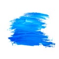 Grunge Brush Strokes of Blue Paint