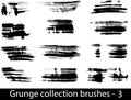 Grunge brushes line Royalty Free Stock Photo