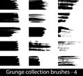 Grunge brushes line Royalty Free Stock Photo