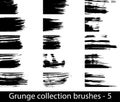 Grunge brushes line Royalty Free Stock Photo