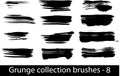 Grunge brushes line Royalty Free Stock Photo