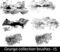 Grunge brushes line Royalty Free Stock Photo