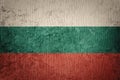 Grunge Bulgaria flag. Bulgarian flag with grunge texture Royalty Free Stock Photo