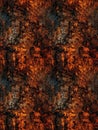 Grunge burned background seamless pattern, created with generative AI