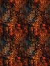 Grunge burned background seamless pattern, created with generative AI