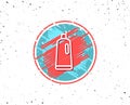 Cleaning shampoo line icon. Washing liquid. Royalty Free Stock Photo