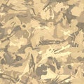 Grunge camouflage pattern, brown color. Urban fashion clothing style masking camo print.